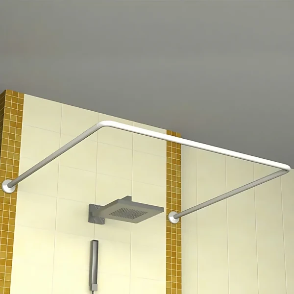 Штанга для шторки П-образная универсальная Zerix CRS-U-90x90x90 90x90x90cm, 90x180cm, 270cm (нержавеющая сталь) (Блистер) (ZX6103)