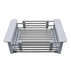 Сушарка для посуду Zerix BAS-01.SUS Gray з нержавіючої сталі SUS304 (колір сірий) (ZX6105)