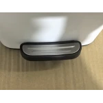 Мусорное ведро с плавным закрытием квадратное Zerix Kubix-TC0106 White 6 л (цвет белый) (ZX6109)