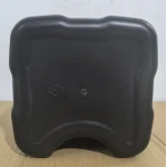 Мусорное ведро с плавным закрытием квадратное Zerix Kubix-TC0106 White 6 л (цвет белый) (ZX6109)