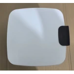 Мусорное ведро с плавным закрытием квадратное Zerix Kubix-TC0106 White 6 л (цвет белый) (ZX6109)