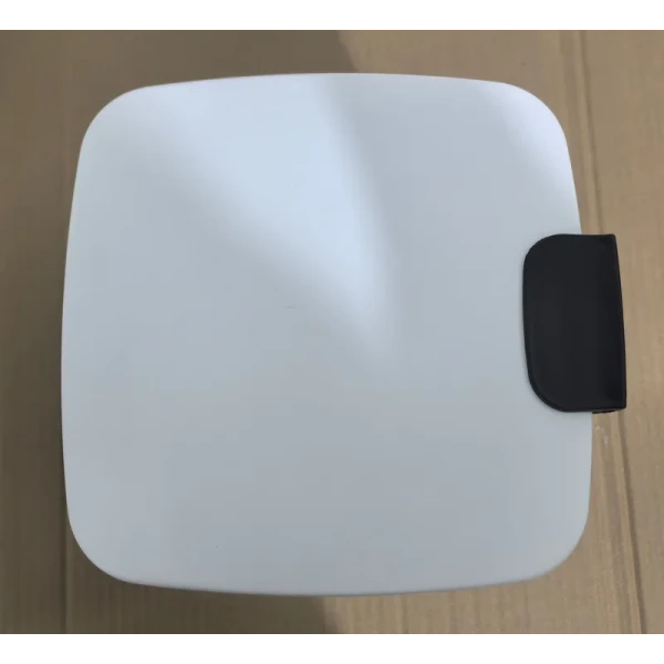 Мусорное ведро с плавным закрытием квадратное Zerix Kubix-TC0106 White 6 л (цвет белый) (ZX6109)