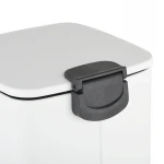 Мусорное ведро с плавным закрытием квадратное Zerix Kubix-TC0106 White 6 л (цвет белый) (ZX6109)