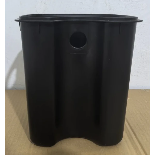 Мусорное ведро с плавным закрытием квадратное Zerix Kubix-TC0106 White 6 л (цвет белый) (ZX6109)