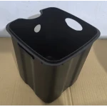 Мусорное ведро с плавным закрытием квадратное Zerix Kubix-TC0106 White 6 л (цвет белый) (ZX6109)