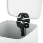 Мусорное ведро с плавным закрытием квадратное Zerix Kubix-TC0106 White 6 л (цвет белый) (ZX6109)