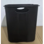 Мусорное ведро с плавным закрытием квадратное Zerix Kubix-TC0106 White 6 л (цвет белый) (ZX6109)
