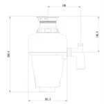 Измельчитель пищевых отходов Zerix ZD-01-0,5 390Вт (ZX6154)
