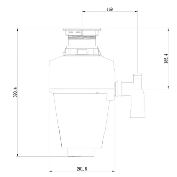 Измельчитель пищевых отходов Zerix ZD-01-0,5 390Вт (ZX6154)
