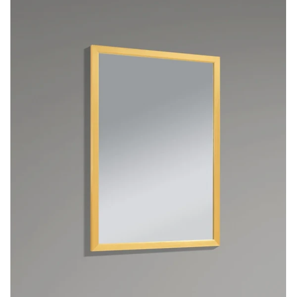 Зеркало настенное Zerix FONTE MRZ09-60x85-Reverse GOLD прямоугольное в золотой раме (ZX6211)