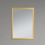 Зеркало настенное Zerix FONTE MRZ09-60x85-Reverse GOLD прямоугольное в золотой раме (ZX6211)
