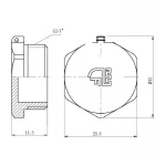 Заглушка SD Forte 3/4