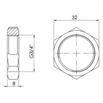 Контргайка SD Forte 3/4