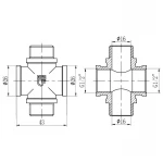 Крестовина SD Forte 1/2