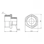 Ниппель редукционный SD Forte 1