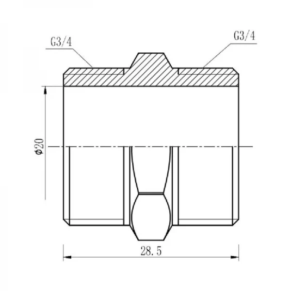 Ниппель SD Forte 3/4