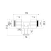 Тройник обжимной SD Plus 20 SD158W202020