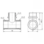 Трійник SD Forte 1/2