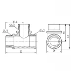 Трійник SD Forte 1/2