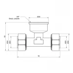 Трійник обтискний SD Plus 20х3/4