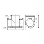 Трійник SD Forte 3/4