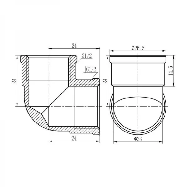 Уголок SD Forte 1/2