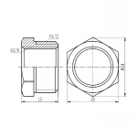 Футорка SD Forte 1/2