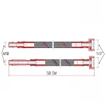 Гибкая подводка для смесителя SD Forte М10 50 см SF380W50