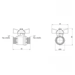 Кран шаровой SD Plus 1/2