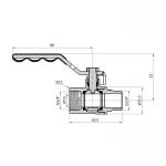 Кран шаровой SD Plus 3/4