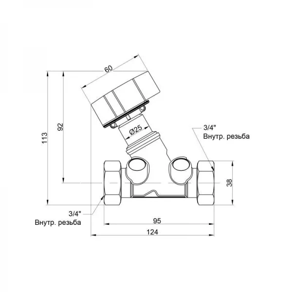 Балансировочный вентиль Icma 3/4
