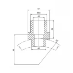 Вварное седло PPR Blue Ocean 75х40