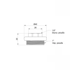 Футорка радиаторная SD Plus 1