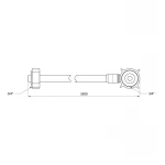 Шланг залив SD Plus для стиральной машины 350 см SD095W350