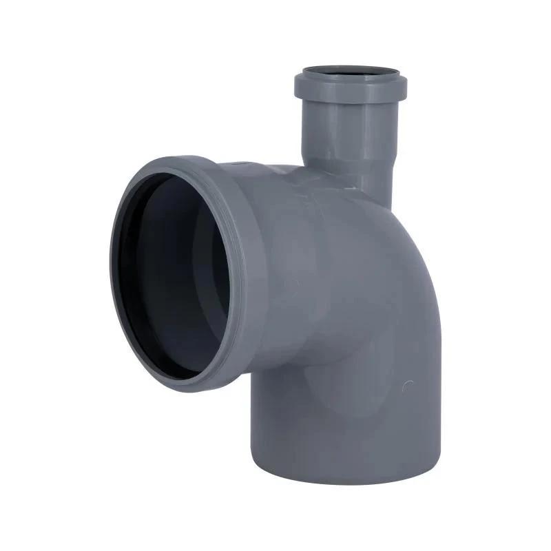 Коліно каналізаційне з відводом TA Sewage 50х110х110, 90° (вгору)