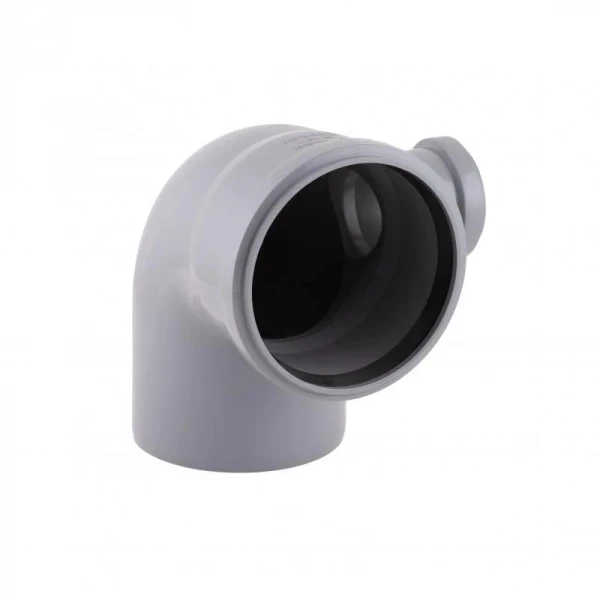 Колено канализационное с отводом TA Sewage 110х110х50, 90°