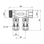 Коллектор SD Plus 3/4