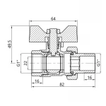 Кран шаровой 
