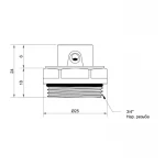 Кран Маевского SD Plus 3/4