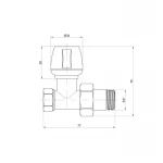 Кран радиаторный Icma 3/4