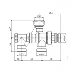 Кран радиаторный комбинированный Icma 1/2