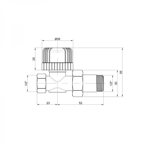 Кран радиаторный Icma 1/2