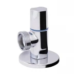 Кран угловой Thermo Alliance Standart (ручка круглая) с керам.буксой 1/2