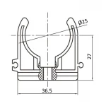 Крепеж PPR Blue Ocean 25