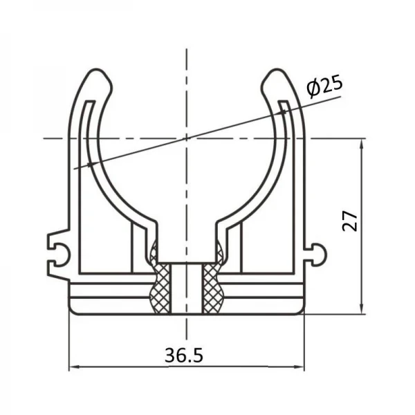 Крепеж PPR Blue Ocean 25