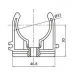 Крепеж PPR Blue Ocean 32