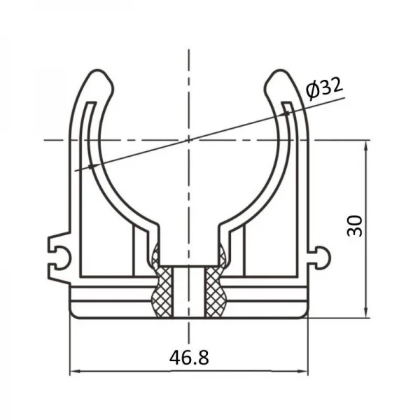 Крепеж PPR Blue Ocean 32