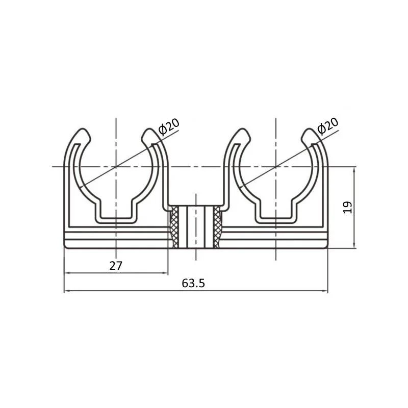 Кріплення PPR Blue Ocean 20 подвійний