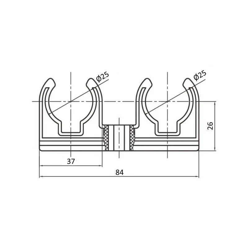 Кріплення PPR Blue Ocean 25 подвійний