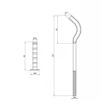 Крепеж SD Plus на алюминиевый радиатор 9х230 мм SD112230